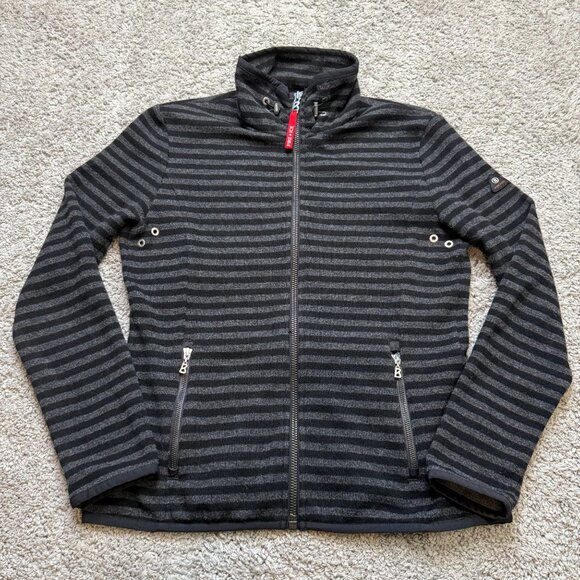 Bogner Britta Fire & Ice Actiwool 2nd Layer Full Zip Jacket Black Womens 10 - Picture 1 of 9
